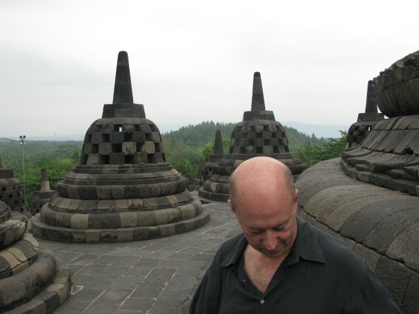 Simon at Borobudur